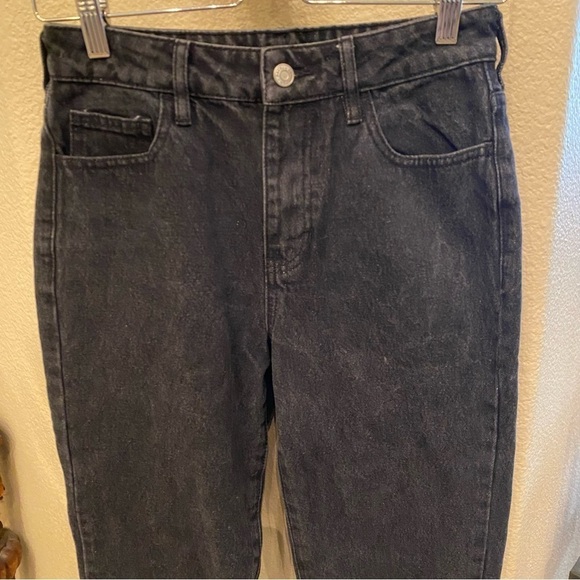 PACSUN Charcoal Black Mom Jeans Size 25 - Picture 2 of 7